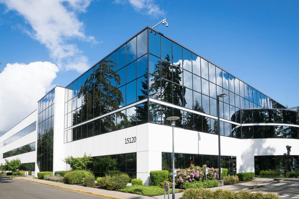 Commercial building exterior